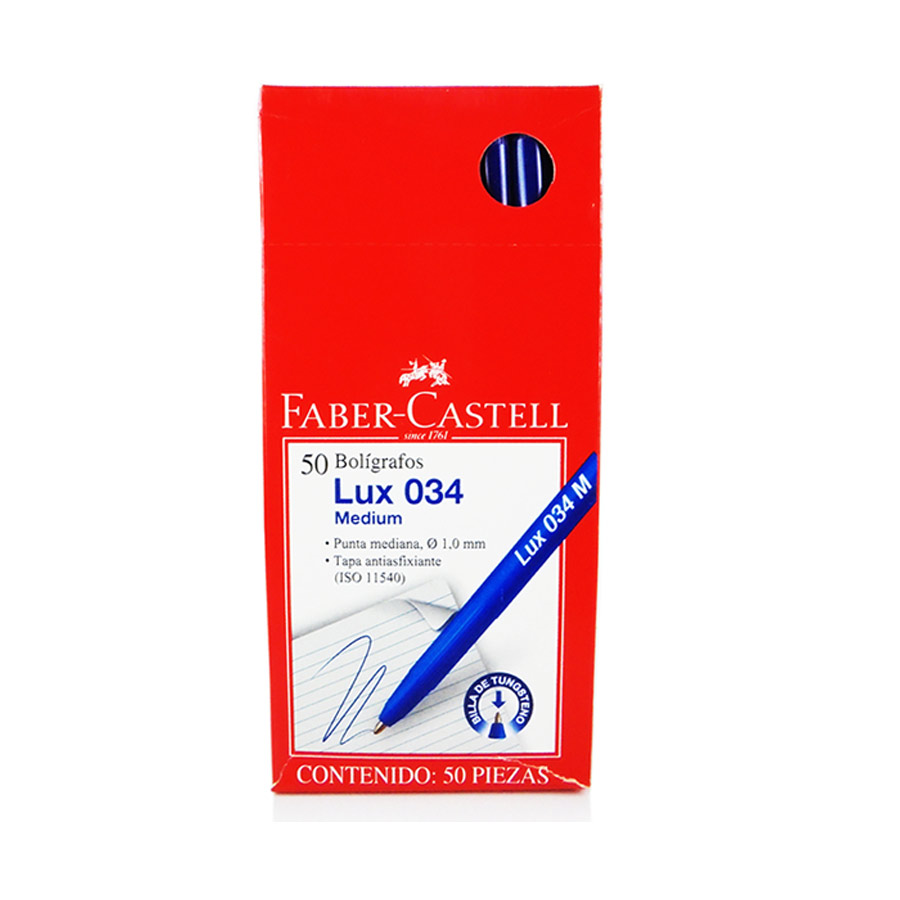 Boligrafo 034 Faber Castell de 50 Unidades