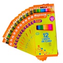 Color Largo Madison Triangular de 12 Colores