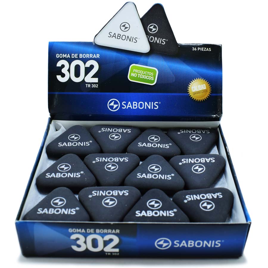 Borrador Sabonis Triangular 302 Pequeño de 36u