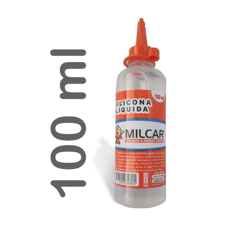 Silicona liquida Milcar de 100ml
