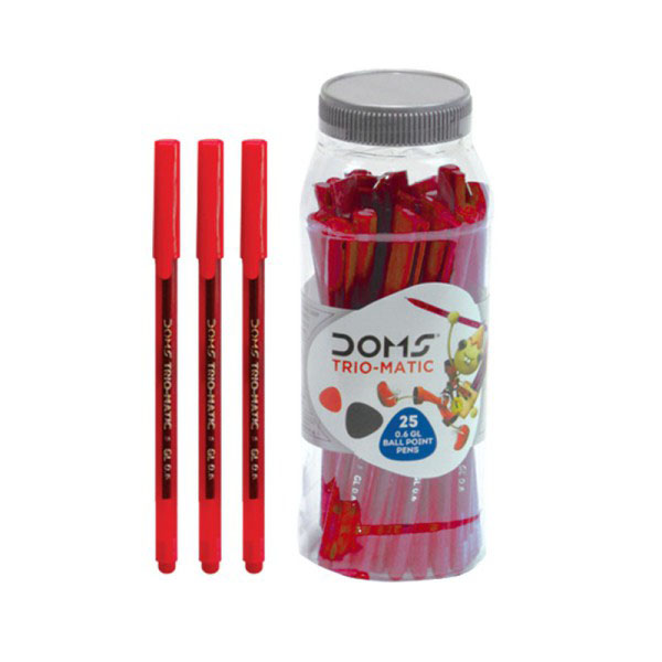 Boligrafo DOMS TRIO-MATIC gel 0.6mm frasco de 25pcs