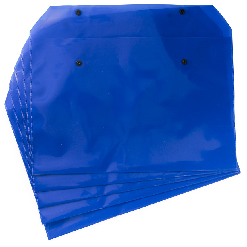 Folder Plastico Colores Oficio con boton