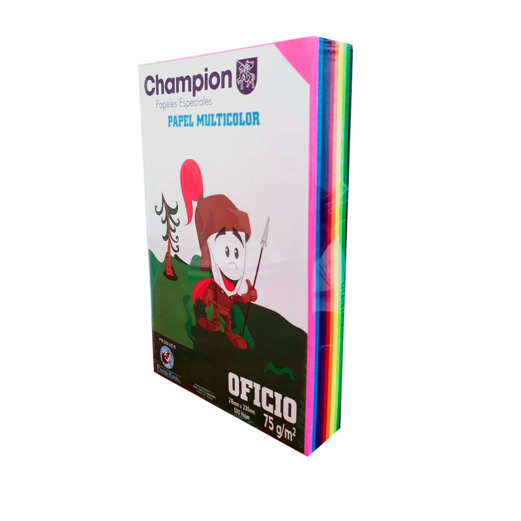 Papel Bon colores fuertes multicolor OFICIO 500h