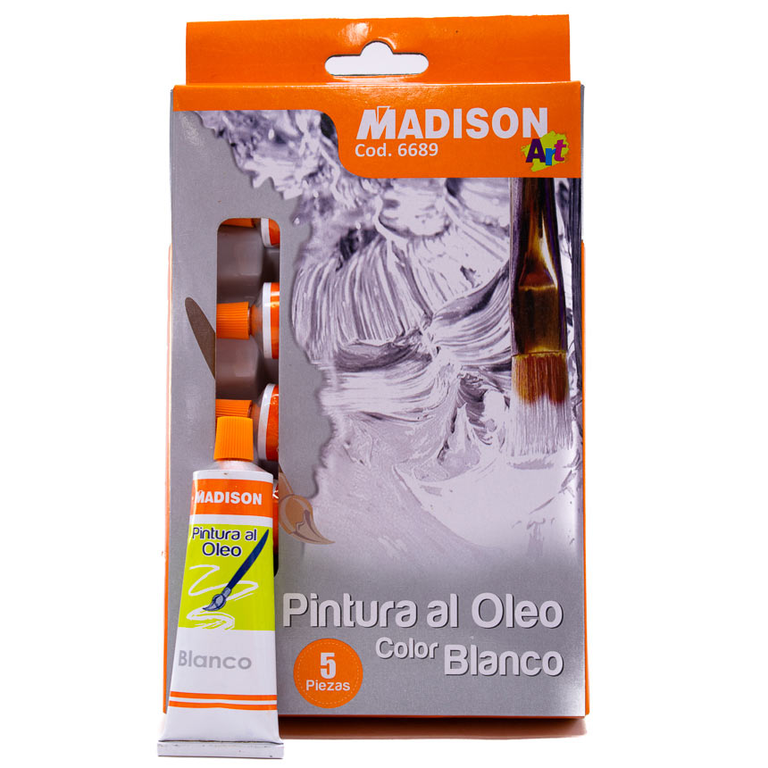 Pinturas al oleo Madison Blanco No 45 5pcs