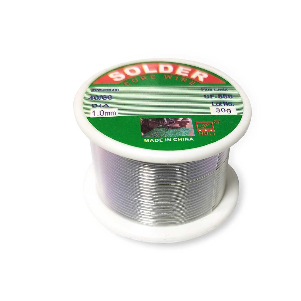 Estaño para soldadura carrete 30 gr. espesor 1mm