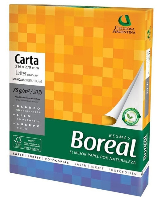 Hojas Bon Boreal Carta de 75 gr. 500h