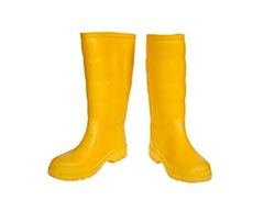 Bota De Goma Negro Planta Amarillo N° 40 PAR