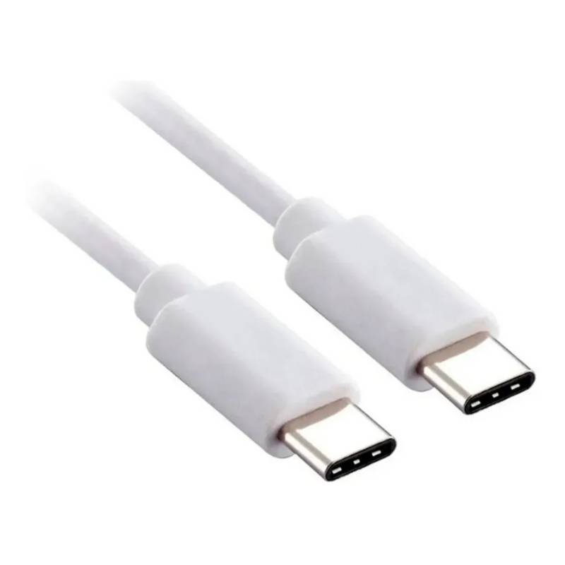 Cables Tipo C Entrada y Salida Tipo C Color Blanco 1,8 Metros