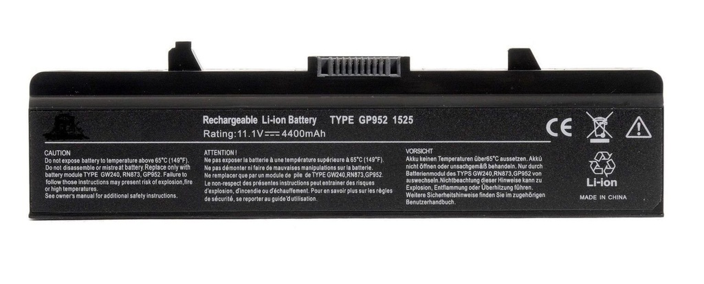 Bateria para Laptop DELL TYPE GP952 Inspiron 1525  1545 6 4400mAh/49Wh