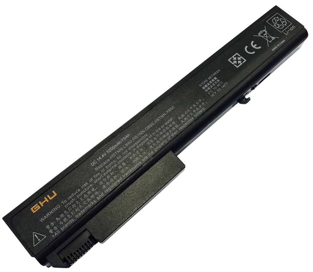 Bateria para Laptop HP EliteBook 8530W 8530p  HSTNN-LB60 8 4400mAh/63Wh