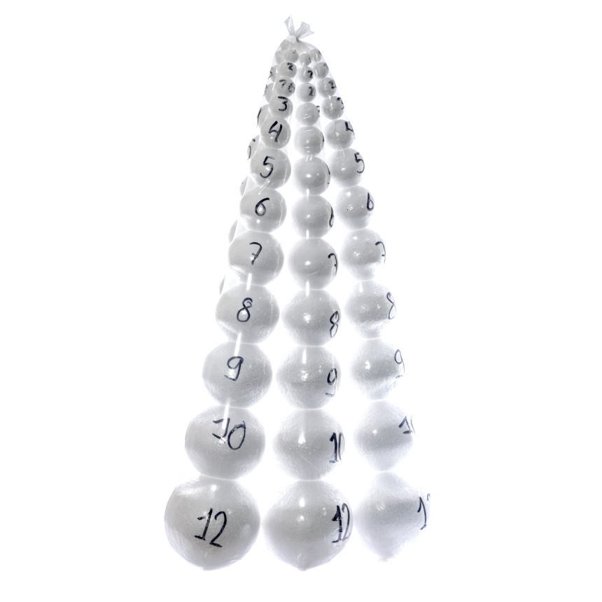 Plastoformo - Mostrario esferas de 1-12