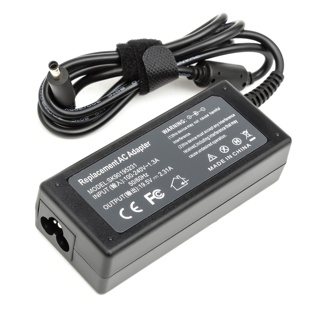 Cargador para Laptop DELL 19.5V 2.31A 4.5*3.0 with pin inside 45W