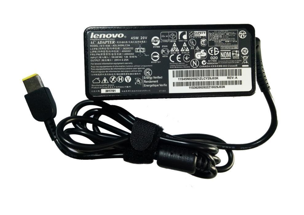 Cargador para Laptop LENOVO 20V 2.25A Generica A1 USB 45W