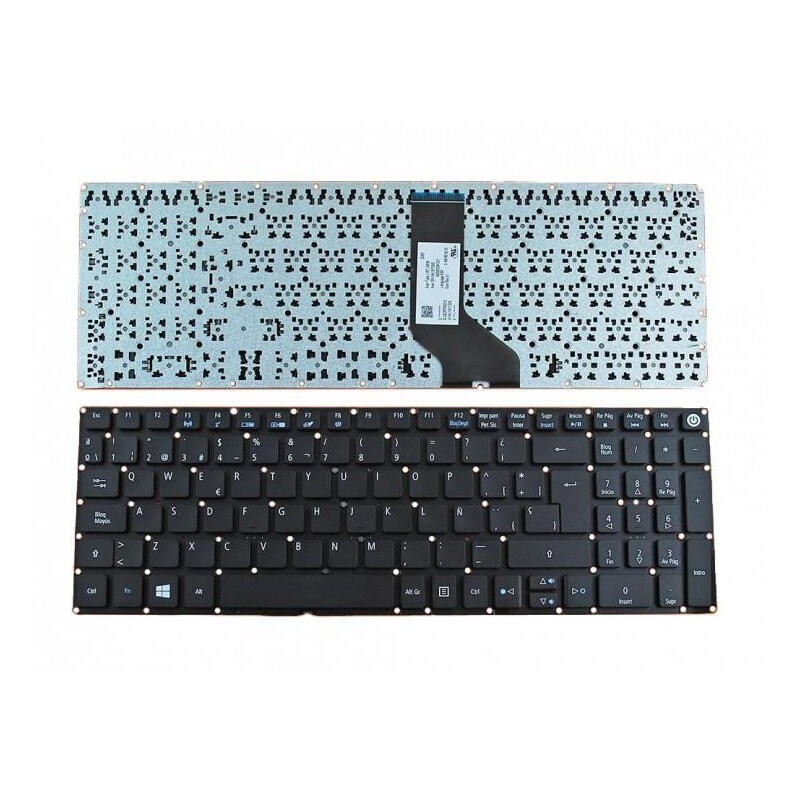 Teclado para Laptop Español ACER ASPIRE E5-573G E5-722 Negro Boton de Encendido Numerico