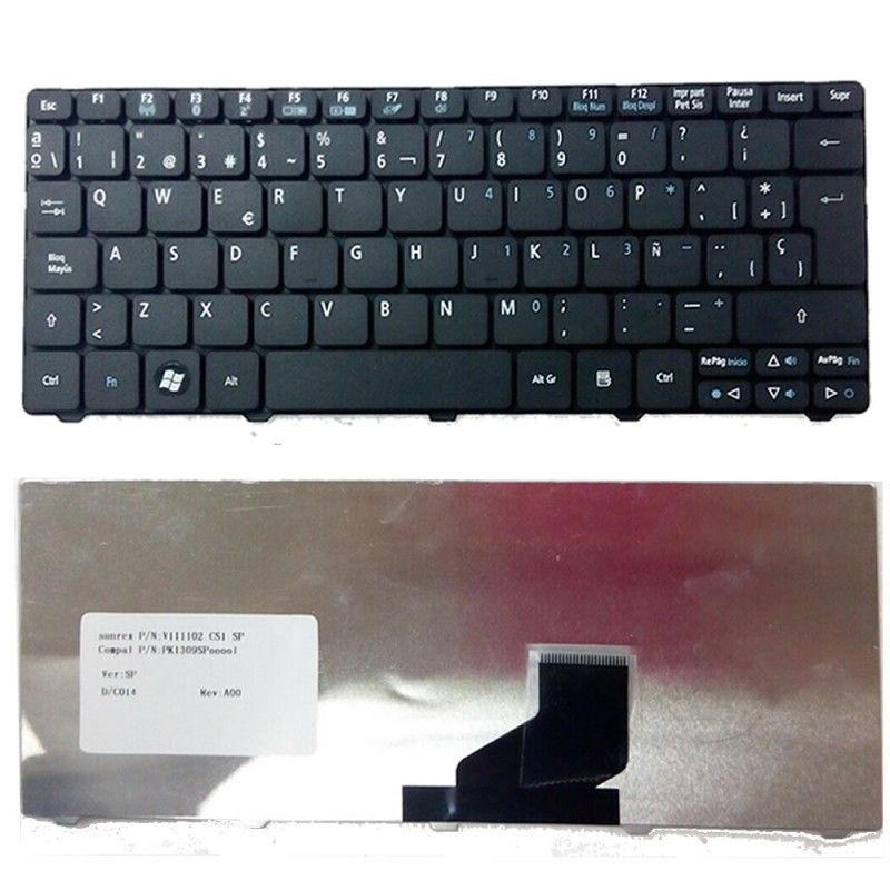 Teclado para Laptop Español ACER 532HP D260 D257  GATEWAY LT21 No Numerico