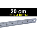 Regla de metal 20 cm