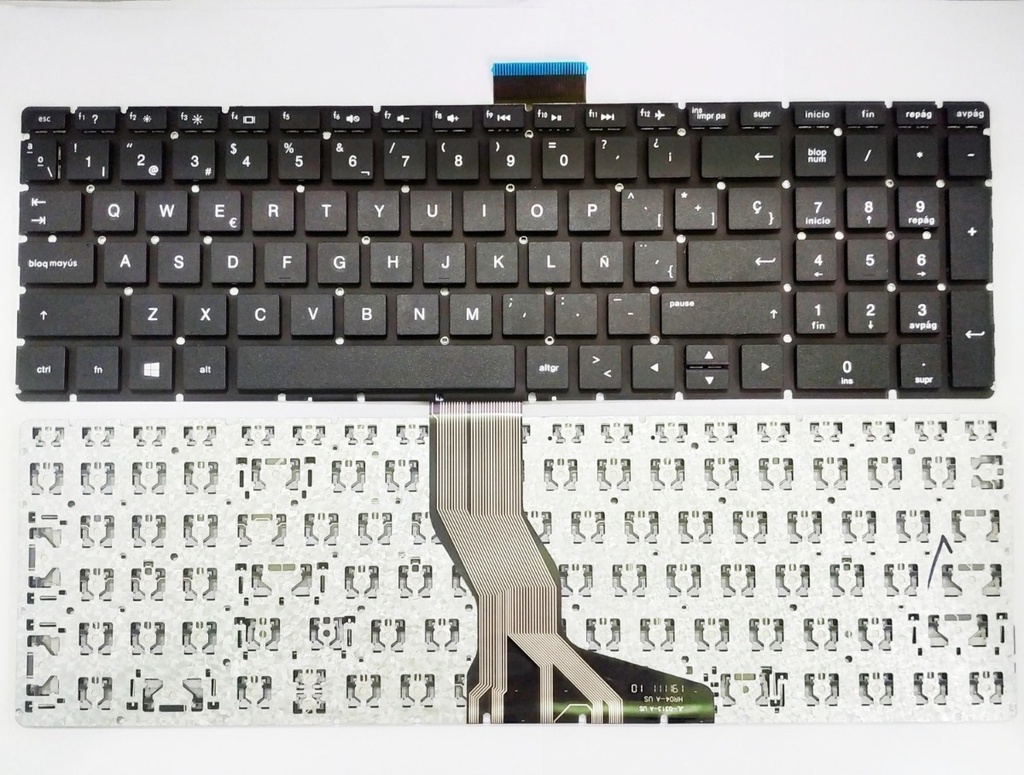 Teclado para Laptop Español HP 15BS 15-BS 15 BS 15-BW 250 G6 Enter Recto Numerico