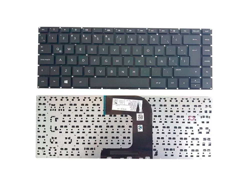 Teclado para Laptop Español HP 250 G514ACER 14AF Negro No Numerico