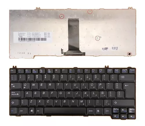 Teclado para Laptop Español LENOVO E47G-E43-E47 Negro No Numerico