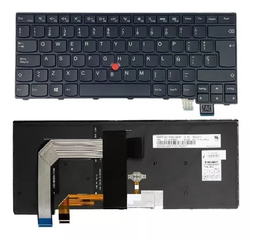 Teclado para Laptop Español LENOVO THINKPAD T470 -T480 Iluminado No Numerico