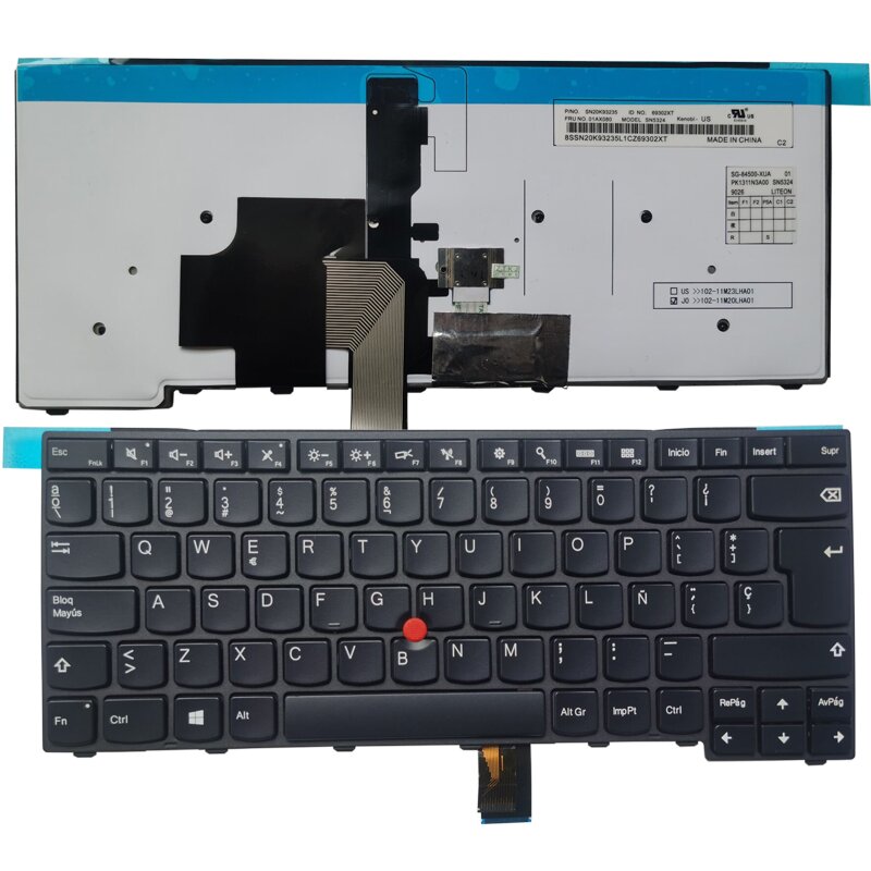 Teclado para Laptop Español LENOVO T440-T450-S440-L440 Negro No Numerico