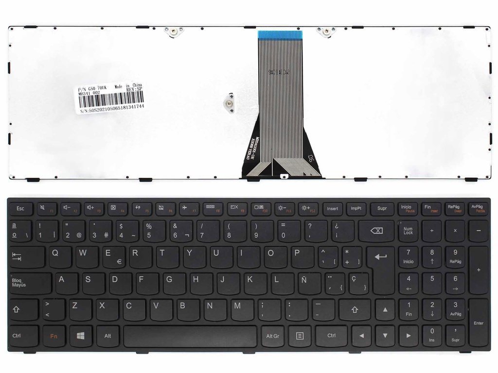 Teclado para Laptop de Laptop LENOVO G50-70 Negro Numerico
