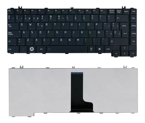 Teclado para Laptop Español TOSHIBA L645-C645-C605 Negro No Numerico