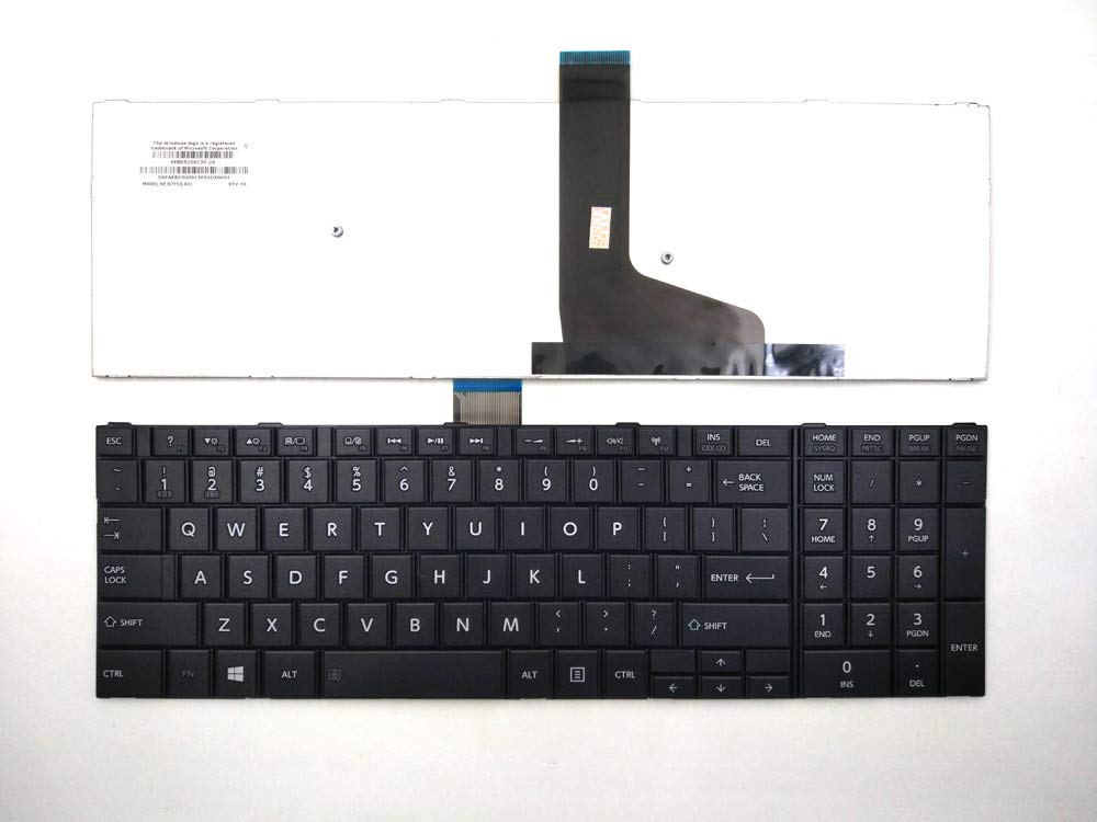 Teclado para Laptop Español TOSHIBA S55-A5279 S55-A5292NR T/J Negro Numerico