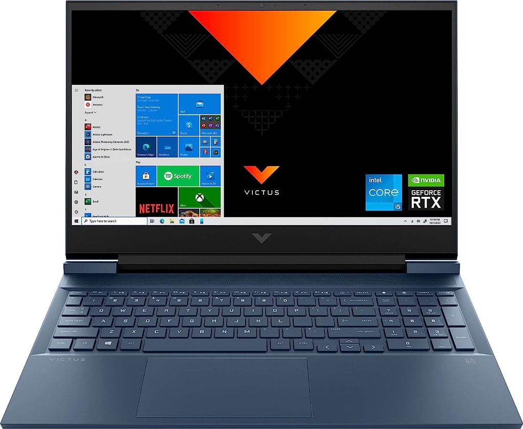 Laptop HP Victus  16-D0023DX Intel Core i5-11400H SSD 256GB RAM 8 GB NVIDIA GeFORCE RTX 3050 de 4 GB 16.1'' FHD IPS 144HZ B&amp;O WIN 11 Ingles