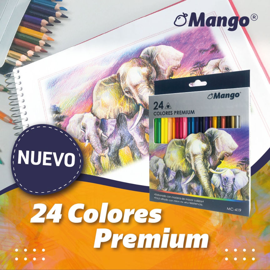 Color largo Mango PREMIUM 24 Colores