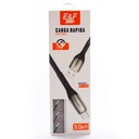 Cable Micro Tipo C Carga Rápida Qualcom 3.0 Transferencia de Datos Puntas Metalicas Reforzadas Luz LED inteligente
