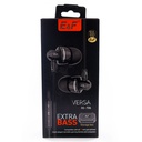Audifonos Control y Regulador de Volumen Conector 3.5mm Speaker 10 mm Color Negro Cable 120cm