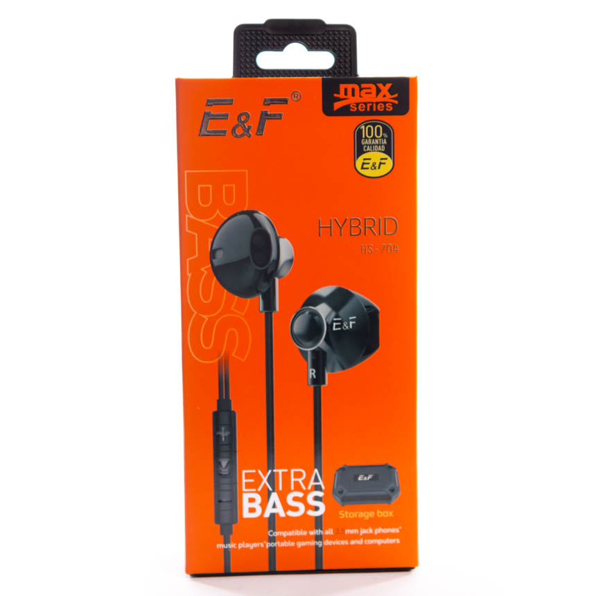 Audifonos Conector 3.5mm Speaker 14.2 mm Color Negro Cable de 120cm