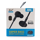 Audifonos Longitud cable 1,2m Colores Negro/Blanco/Naranja  Incluye Estuche