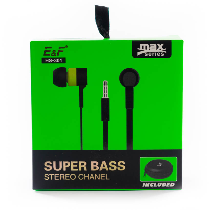 Audifonos Super Bass con Estuche Colores Negro/Blanco