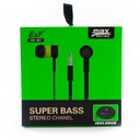 Audifonos Super Bass con Estuche Colores Negro/Blanco