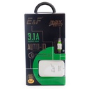 Cargador Tipo C Puerto USB 1 Entrada AC100-240V(50-60HZ) Salida 3.6v-6v=3.1A 6v-9v=2A 9v-12v=1.5A Power Max (18W) Pin Plano+Adaptador Pin Redondo