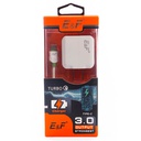 Cargador Tipo C Puerto USB 1 Entrada  AC100-240V(50-60HZ) Salida :QC 3.0 : 5v=3A 9v=2A 12v=1.5A    Power Max (15W)