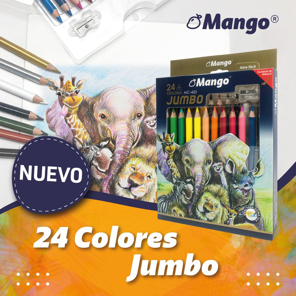 Color Largo JUMBO Mango 24 Colores