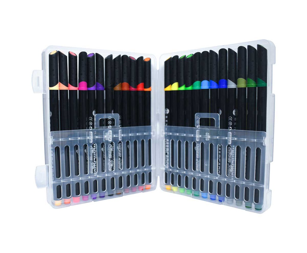 Marcador super line punta conica Benma 24 colores
