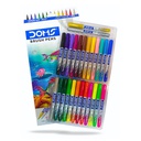 Marcador punta pincel o brush pen, super soft DOMS cajita de 26 colores