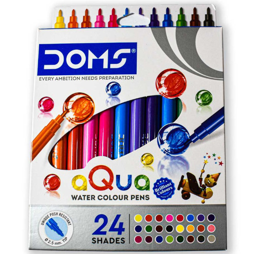 Marcador aqua water colour pens DOMS 24pcs