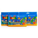 Crayon Jumbo Triangular Benma de 12 Colores