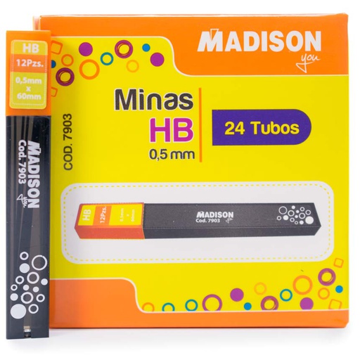 Minas Madison de 0.5 mm 24 Tubos