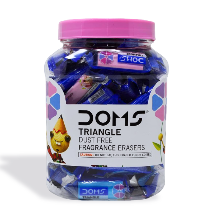 Borrador perfumado triangle dust free DOMS frasco 50pcs