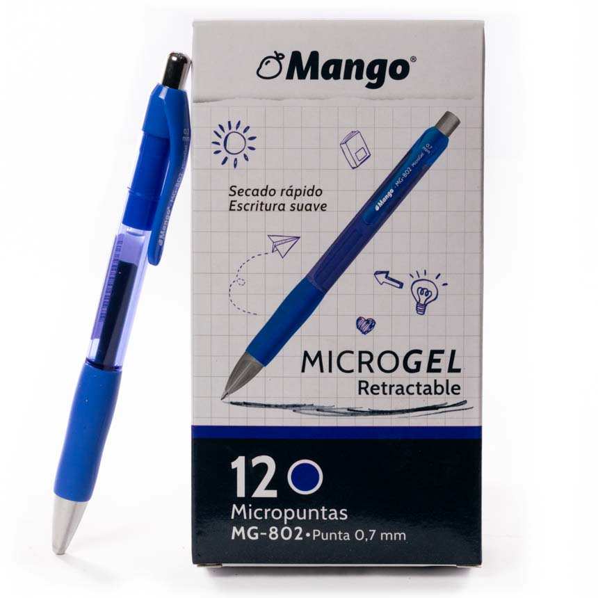 Micropunta micro gel 0.5mm MG-802 Mango 12pcs