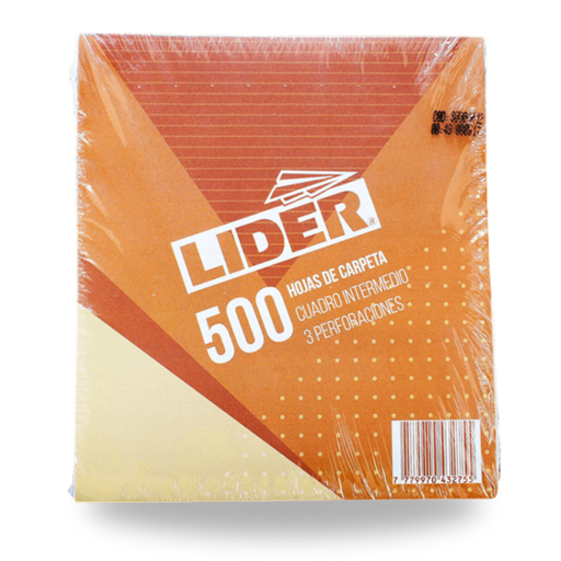 Hojas de carpeta Lider 500hjs