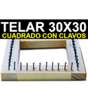 Telar CUADRADO 30X30cm con clavos