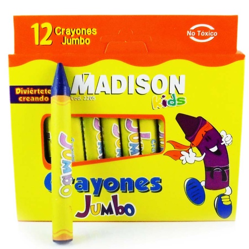 Crayon Jumbo Madison 12 Colores