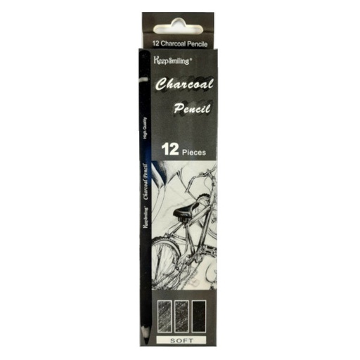 Lapiz Carboncillo Charcoal de 12u